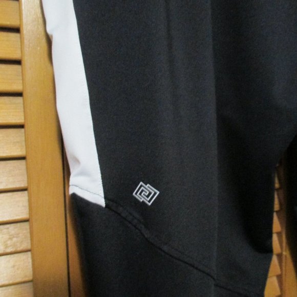 Zelos pants pull on black & white stretchy, elastic waist with pockets size 3x - Picture 7 of 8